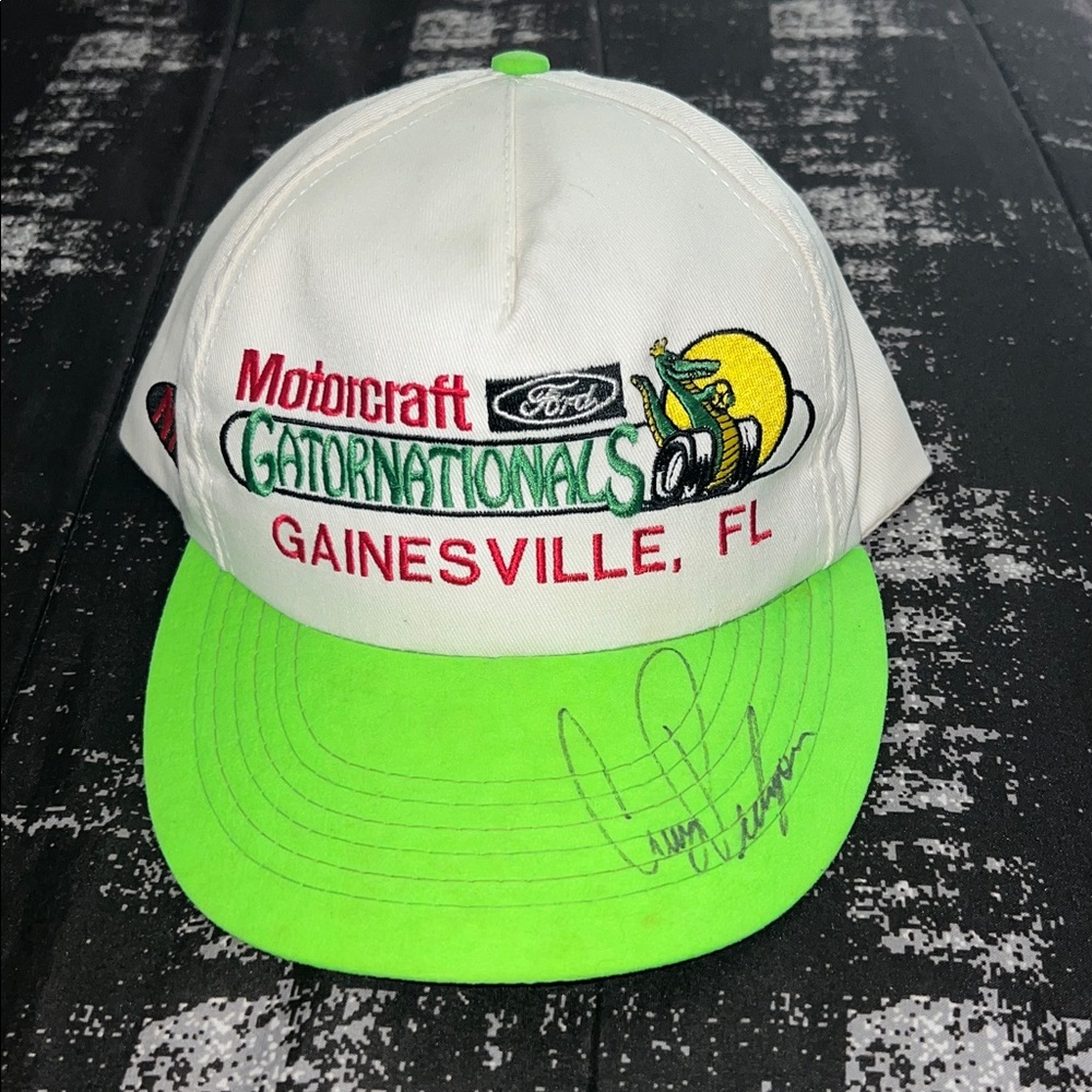 1993 Gatornationals Hat Signed